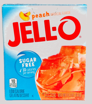 Jell-O Peach ohne Zucker